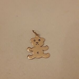 14K gold Teddybear charm or pendant